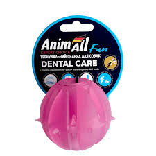 Animall Fun Мяч шипований з пищалкою 45мл рожевий