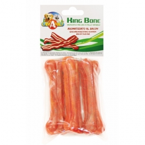 Croci KingBone Bacon Ласощі для собак Кістка зі смаком бекону 13см 3шт/уп