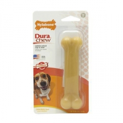 Nylabone Dura Chew Wolf жувальна іграшка кістка для собак до 16 кг з інтенсивним стилем гризіння