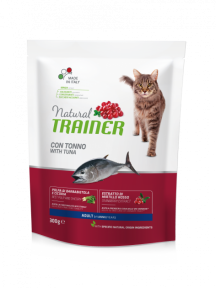 Natural Trainer Adult +1yers with tuna, сухий корм для дорослих котів з тунцем, 300г