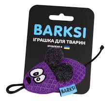 BronzeDog TM Barksi Іграшка для котів з дзвіночком мишка рожева