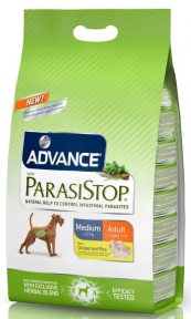 Advance ParasiStop Medium Adult Корм для контроля кишечных паразитов собак 15kg