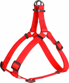 Collar WAUDOG Waterproof шлей водостійкий, метал. фурнітура (ш - 15мм, дл - 40-55см), червона