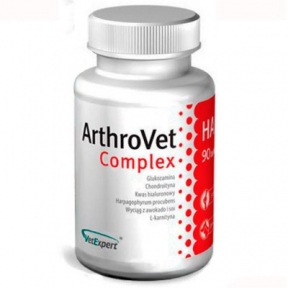 VetExpert ArthroVet HA Complex профілактика та лікування порушень функцій хрящів та суглобів 90 таб