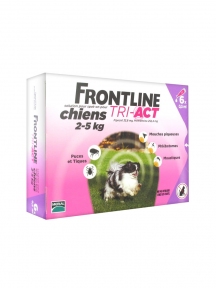 Frontline Tri-Act протипаразитарні краплі для собак вагою 2-5кг\0,5мл 3шт(3 шт)
