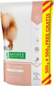 Nature's Protection Dog Mini Junior Повноцінний корм з домівкою д/мал.пород 500+500g