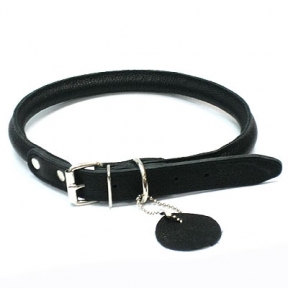 Collar SOFT ошейник для длинношерстных собак черный 10мм/33-41см