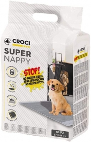 Croci Unterlage Super Nappy Carbon з активованим вугіллям пелюшки для собак 84*57см 60шт