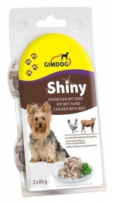Gimdog Shini ласощі для собак з яловичиною та куркою 2х85г
