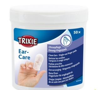 Trixie Серветки для чищення вух на палець, одноразові 50шт