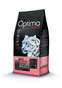 Optima Nova Cat Adult Salmon&Potato - беззерновий корм для кішок з лососем та картоплею 400 g