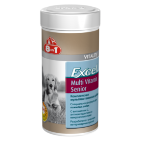 8in1 Excel MultiVtamin Senior Мультивитамины для пожилых собак 70 шт