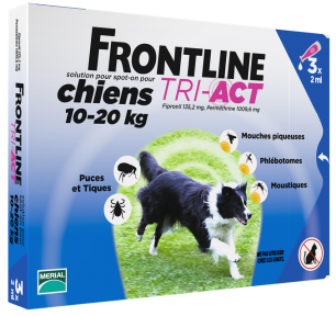 Frontline Tri-Act протипаразитарні краплі для собак вагою 10-20кг\2мл 3шт(1 шт)