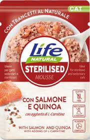 LifeCat Pouch Sterilised Mousse Salmon and Quinoa 70g ЛОСОСЬ ТА КІНОА