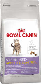 Royal Canin Sterilised Appetite Control корм для стерилізованих кішок з 1 до 7 років 2kg