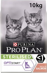  Pro Plan Sterilised Kitten, для стерилізованих кошенят, лосось, 10kg