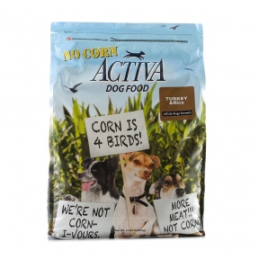 Activa No corn for dog, корм для собак будь-якого віку з індичкою, без кукурудзи, 6,8 кг