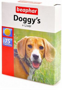 Beaphar Doggy's витамины с ливер для собак 75шт