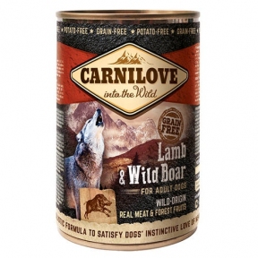 Carnilove Dog Lamb&Wild Boar консерви, 400g