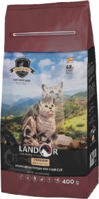 Landor Cats Sterilized Rabit&Rice, корм для стерилізованих котів, кролик та рис, 0,4 кг