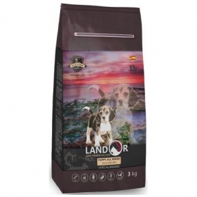Landor Dogs Puppy All Breed Duck&Rice, корм для цуценят всіх порід від 1 до 18 місяців, качка та рис