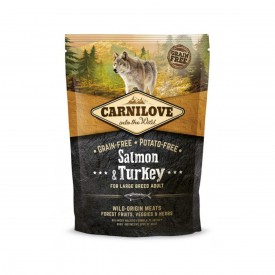 Carnilove Salmon&Turkey Large Breed  беззерновой сухой корм для взрослых собак крупных пород 1.5kg