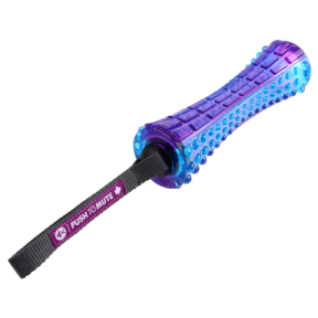 Іграшка для собак Johnny Stick з ручкою GiGwi Push To Mute зі звуком, який вимкнено, purple/blue