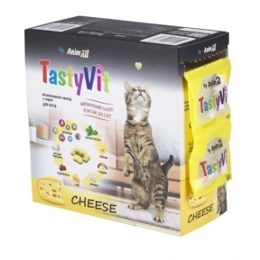 Animall Tasty Vit вітамінізовані ласощі для котів з сиром(12шт.)