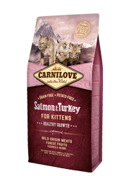 Carnilove Salmon&Turkey Kitten сухий корм з лососем та індичкою для кошенят класу холістик 2kg