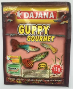 Dajana Guppy Gourmet 13g Комплексний бавовняний корм для рибок