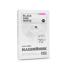Vitomax нашийник Black&White від бліх та кліщів для великих собак білий 70см