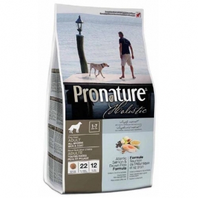 Pronature Holistic Adult Atlantic Salmon&Brown Rice сухий холіст корм для собак усіх порід 13,6 кг