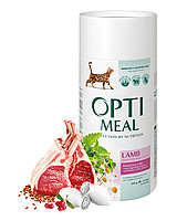 OptiMeal сухий корм для котів з чутливим травленням зі смаком ягняти 650г