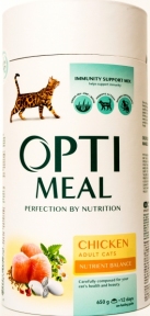  OptiMeal сухий корм для котів з куркою 650г