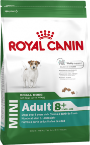 Royal Canin Mini Adult 8+ Корм для дорослих собак малих порід вагою 1-10кг 8 років 800g