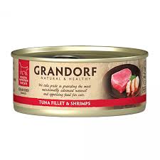 Grandorf TunaFillet & Shrimps  вологий корм для котів 70g