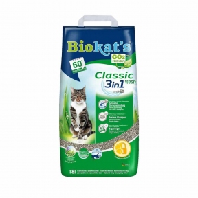 Biokat's Classic 3in1 Fresh наповнювач для котячого туалету 18L