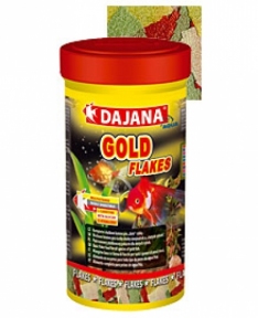 Dajana Gold Flakes 20g/100ml Повноцінний корм у вигляді пластівців для декоративних золотих рибок