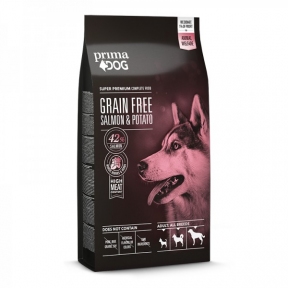 PrimaDog Grain Free Adult Беззерновий корм для дорослих собак всіх порід з лососем та картоплею 10kg