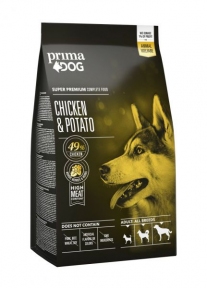 PrimaDog Adult Сухий корм для дорослих собак усіх порід з куркою та картоплею 12kg