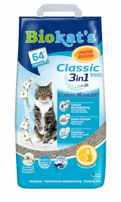 Biokat's Classic 3in1 Cotton Blossom наповнювач для котячого туалету 10 l