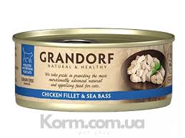 Grandorf TunaFillet & Chicken Breast вологий корм для котів 70g