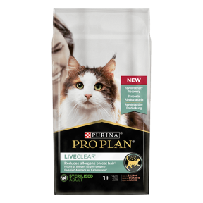 Pro Plan LiveClear Sterilised сухий корм для костованих котів Лосось 1.4kg