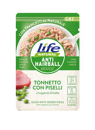 LifeCat Pouch Anti Hairball Mousse Tuna and Green Peas 70g ТУНЕЦЬ ТА ГОРОХ