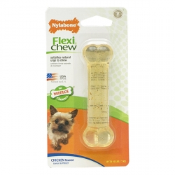 Nylabone Flexi Chew Petite жувальна іграшка кістка для собак до 7 кг з помірним стилем гризіння