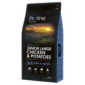 ProFine JUNIOR LARGE BREED CHICKEN&POTATOES курка та картопля для молодих собак великих порід 15kg
