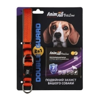 AnimAll VetLine Doudle Guard комплект нашийник з протипаразитною стрічкою.20мм 320-400мм помаранчеви