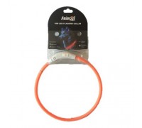 AnimAll Нашийник LED із зарядкою USB, помаранчевий, 35см