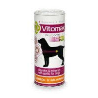 Vitomax вітаміни для собак бреверс із часником 120шт