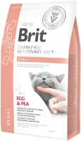 Brit Veterinary Diet Cat, Renal, яйця та горох, 2kg